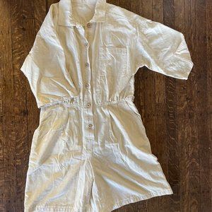 Vintage Linen Romper